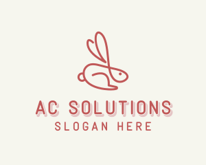 Bunny Pet Rabbit logo design