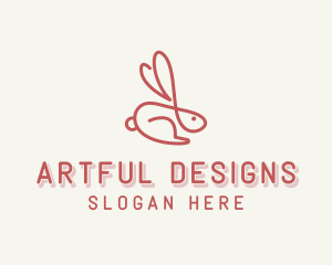 Bunny Pet Rabbit logo design