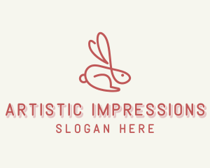 Bunny Pet Rabbit logo design