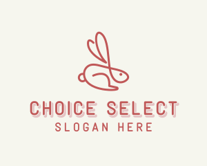 Bunny Pet Rabbit logo design