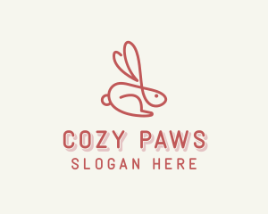 Bunny Pet Rabbit logo design