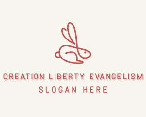 Bunny Pet Rabbit logo design