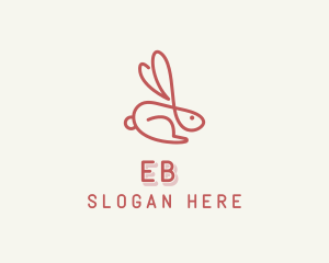 Bunny Pet Rabbit logo design