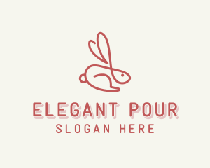 Bunny Pet Rabbit logo design