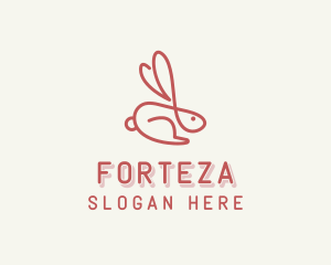 Bunny Pet Rabbit logo design