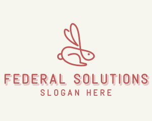 Bunny Pet Rabbit logo design