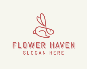 Bunny Pet Rabbit logo design