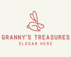 Bunny Pet Rabbit logo design