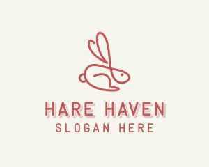 Hare - Bunny Pet Rabbit logo design