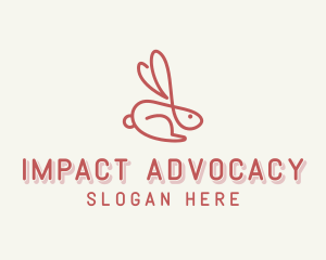 Bunny Pet Rabbit logo design