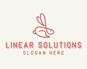 Linear - Bunny Pet Rabbit logo design