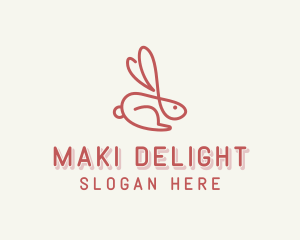 Bunny Pet Rabbit logo design