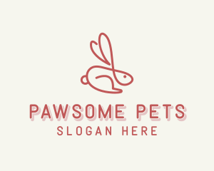 Bunny Pet Rabbit logo design