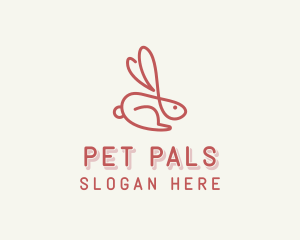 Bunny Pet Rabbit logo design