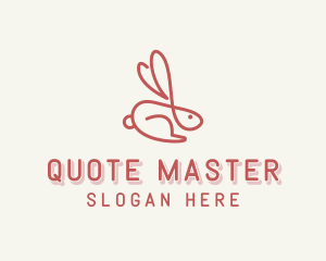 Bunny Pet Rabbit logo design