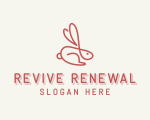 Bunny Pet Rabbit logo design