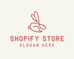 Bunny Pet Rabbit logo design