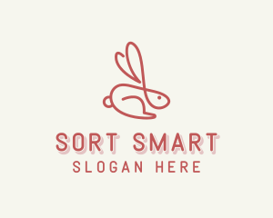 Bunny Pet Rabbit logo design