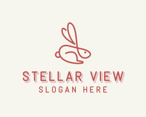 Bunny Pet Rabbit logo design