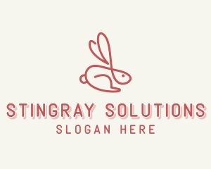 Bunny Pet Rabbit logo design