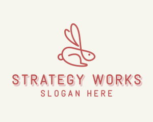 Bunny Pet Rabbit logo design