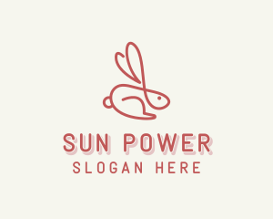 Bunny Pet Rabbit logo design