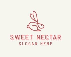 Bunny Pet Rabbit logo design