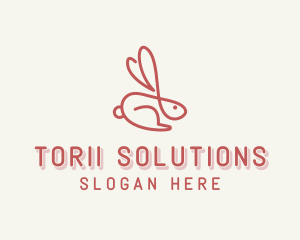 Bunny Pet Rabbit logo design