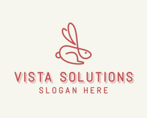 Bunny Pet Rabbit logo design