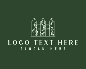 Leaf - Yard Fence Landscaping logo design