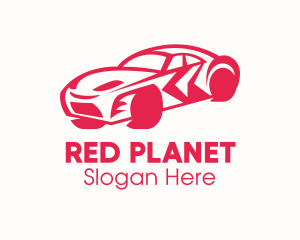 Red Sports Car logo design