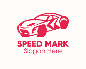 Red Sports Car logo design