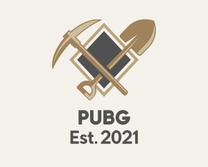 Mining Pick & Shovel logo design