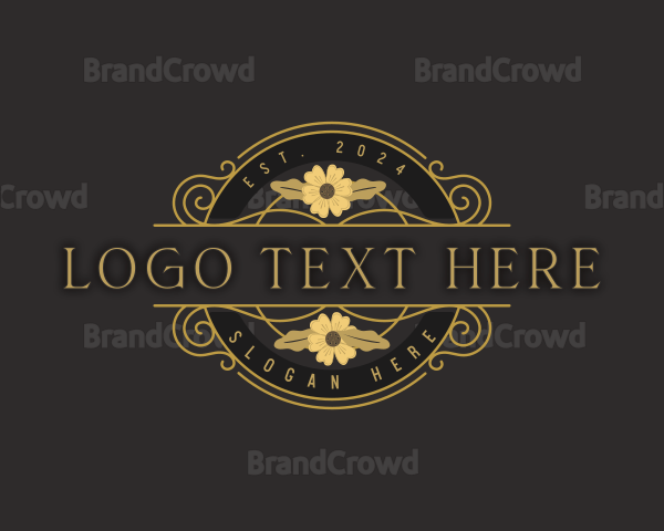 Elegant Garden Flower Logo