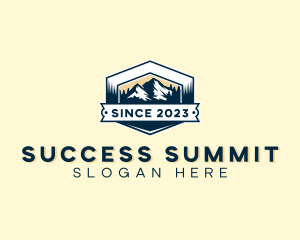 Outdoor Mountain Summit logo design