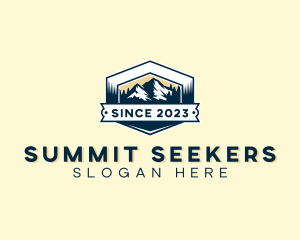 Outdoor Mountain Summit logo design