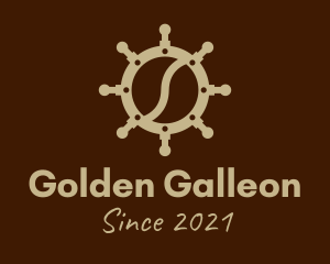 Galleon - Coffee Bean Helm logo design