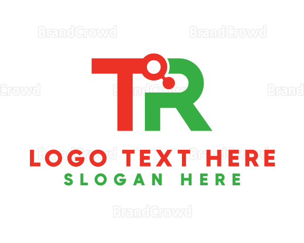 Tech Letter TR Monogram Logo