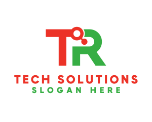 Solutions - Tech Letter TR Monogram logo design