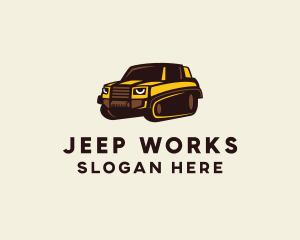 Modern Track Vehicle  logo design