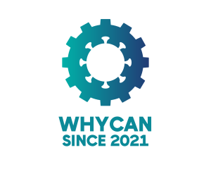 Wheel - Blue Virus Gear logo design
