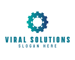Virus - Virus Bacteria Laboratory logo design