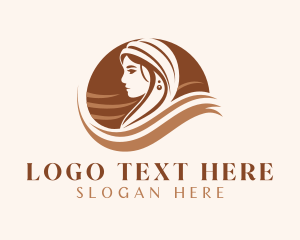 Lady - Desert Bedouin Lady logo design