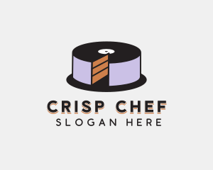 Disc Cake Pastry logo design