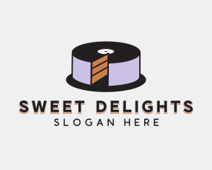 Disc Cake Pastry logo design