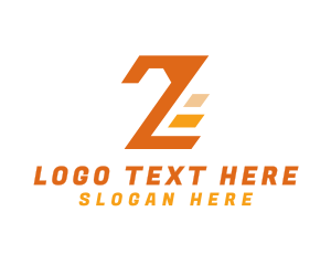 Orange - Fast Tech Number 2 logo design