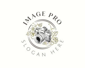 Floral Camera Photographer logo design