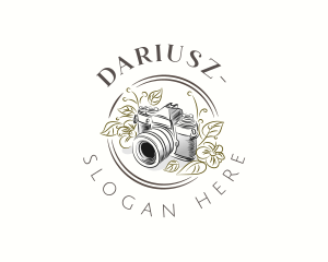 Image - Floral Camera Photographer logo design