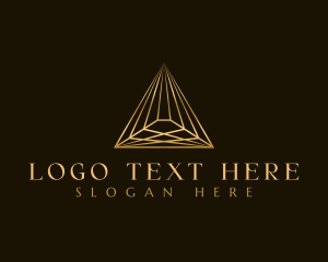 Investement - Business Pyramid Triangle logo design