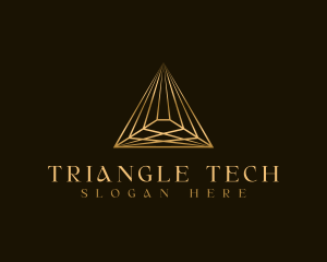 Business Pyramid Triangle logo design